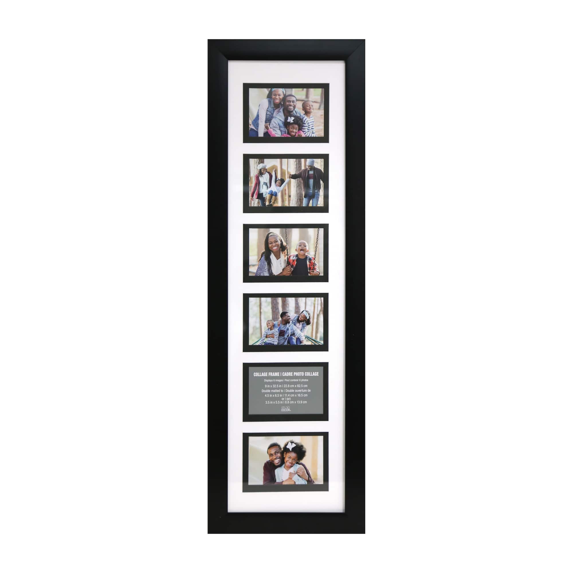6 Opening 32.5" x 9" Collage Frame with Double Mat by Studio Décor®